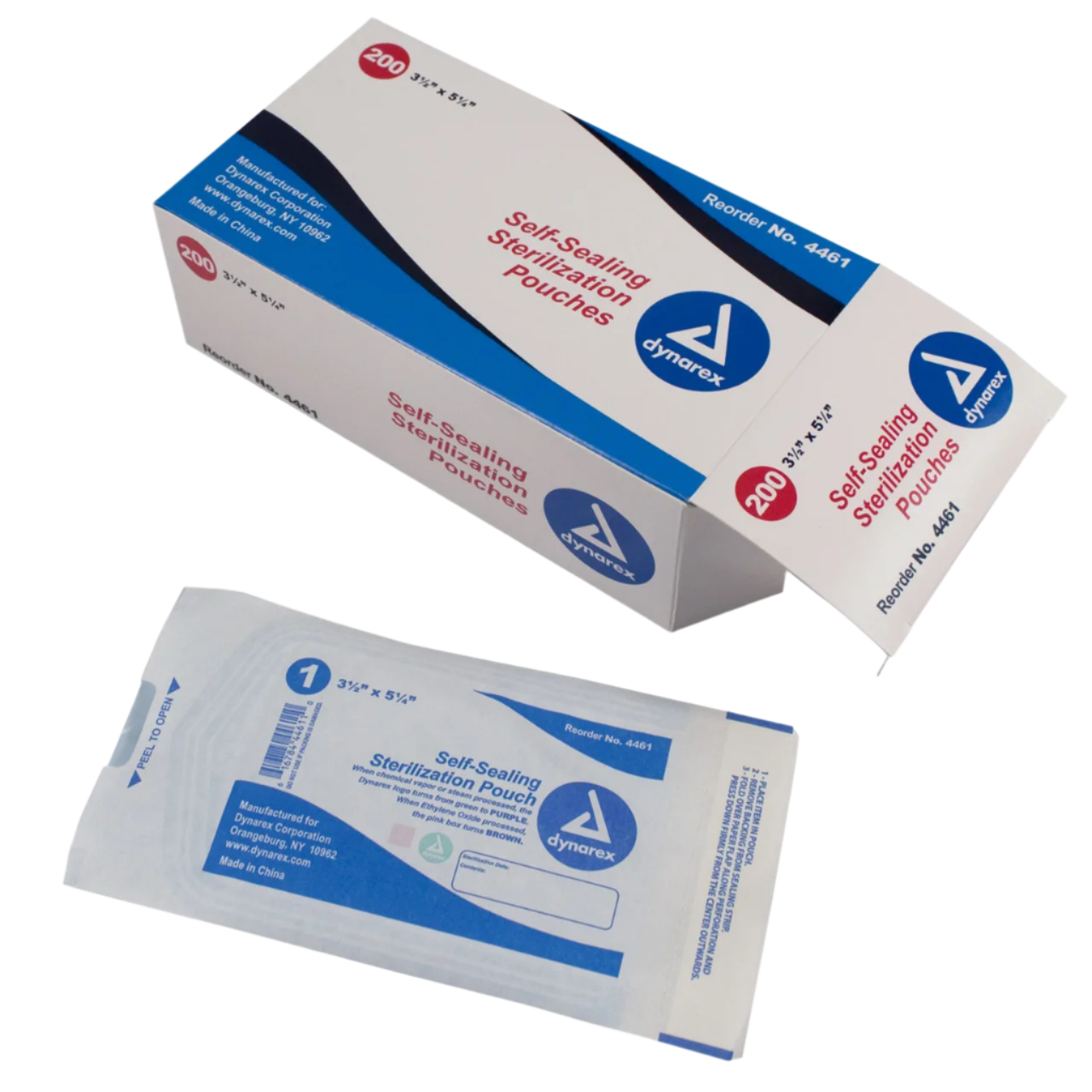 Box containg Self-sealing ssterilization pouches