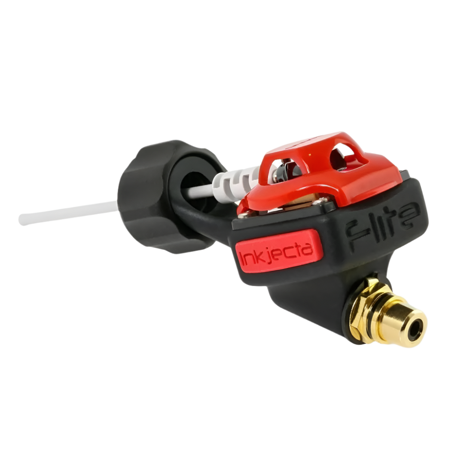 InkJecta Flite Nano Elite Rotary Tattoo Machine in red and black color