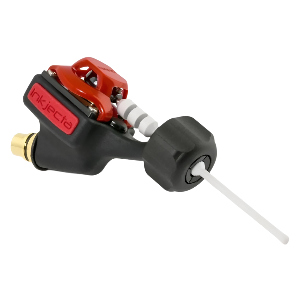 InkJecta Flite Nano Elite Rotary Tattoo Machine in red and black color