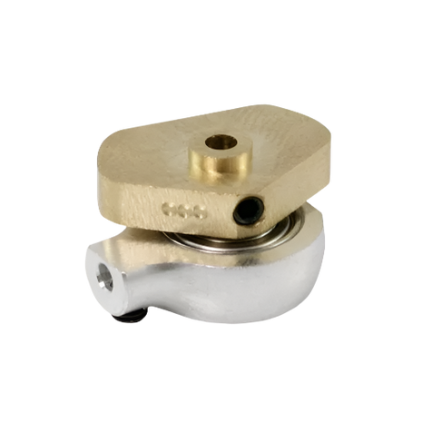 A 3.0mm chrome cam for InkJecta tattoo machines, showing a metallic finish with a hole on one side and a threaded section on the other.