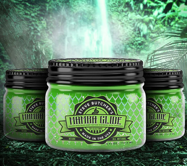 mamba glide tubs - tattoo glide with cbd - steve butcher