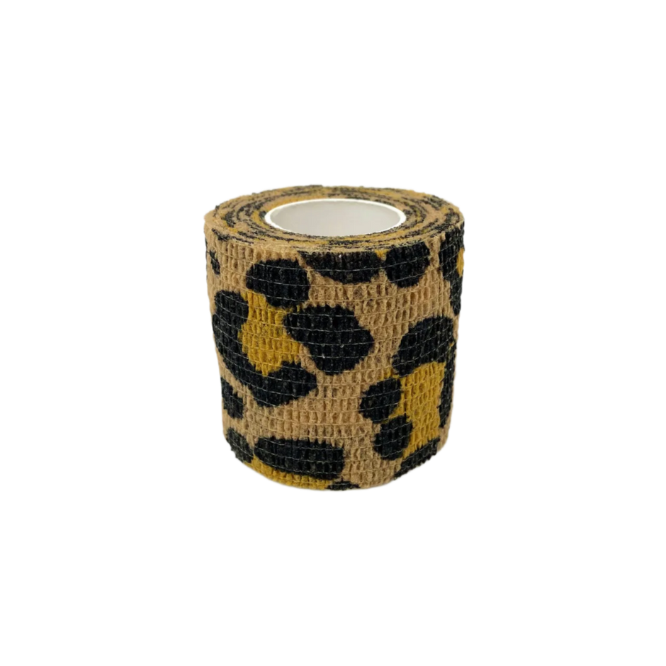 Black Leopards print Sensi  wrap stretch tape for wrapping machines etc