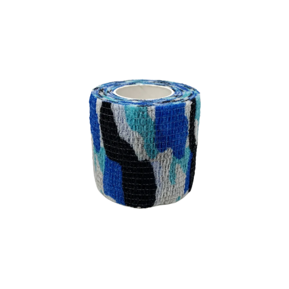 Roll of camo grip tape in Blues of various tones