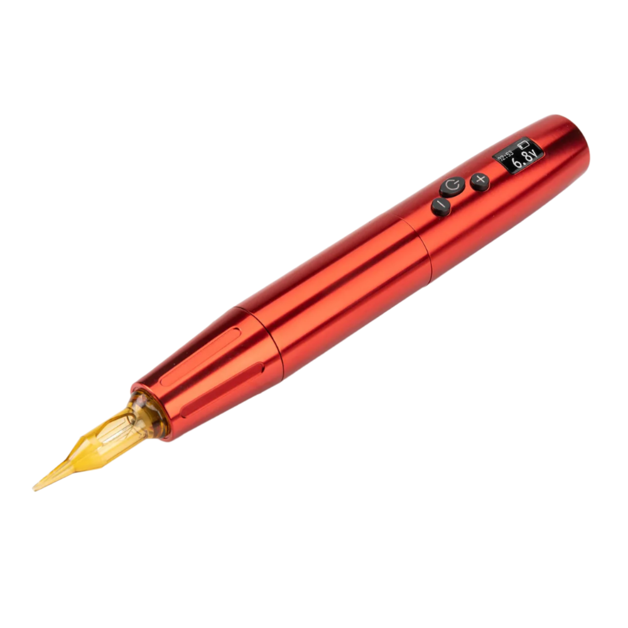 red tattoo pen with digital display
