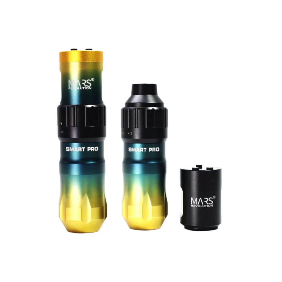 mars tattoo machine with gradient color design and 'MARS Revolution'