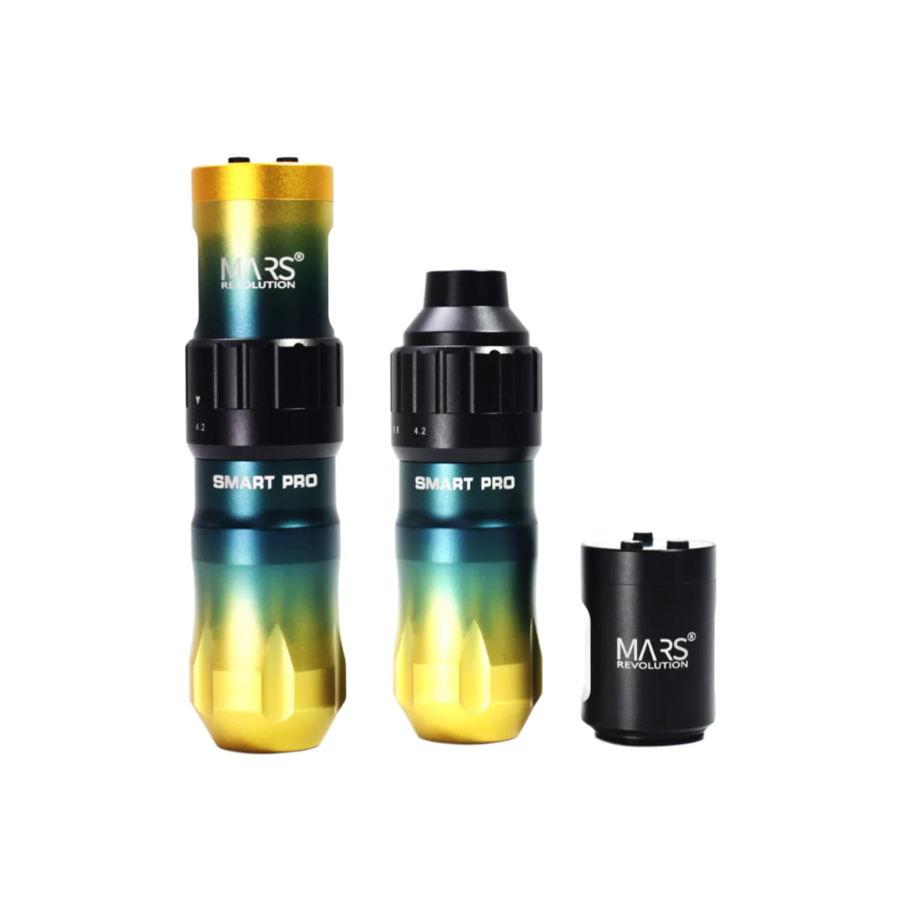 mars tattoo machine with gradient color design and 'MARS Revolution'