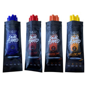 Electrum Dual Tipped Tattoo Stencil Marker 10 packs lined up in purple, red, orange and yellow ink