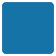 A solid blue colored square background, likely representing the color of tattoo ink.