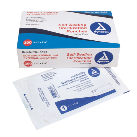 Self sealing sterilization pouches