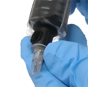 Grip Sleeve shown in use by Tattoo Artisit