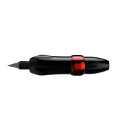 A Spektra Xion Rotary Tattoo Machine by FK Irons in black color with a visible red detail near the tip.