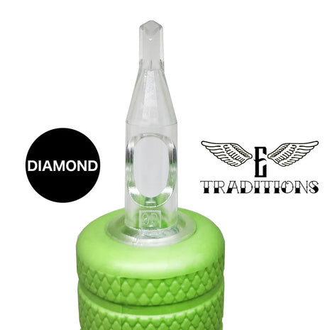 diamond shaped tattoo disposable tubes for traditional needle on bar 