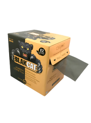 Dispenser box of Blakcat adhesive film featuring logo for Blakcat and showing the film exiting from side slit.