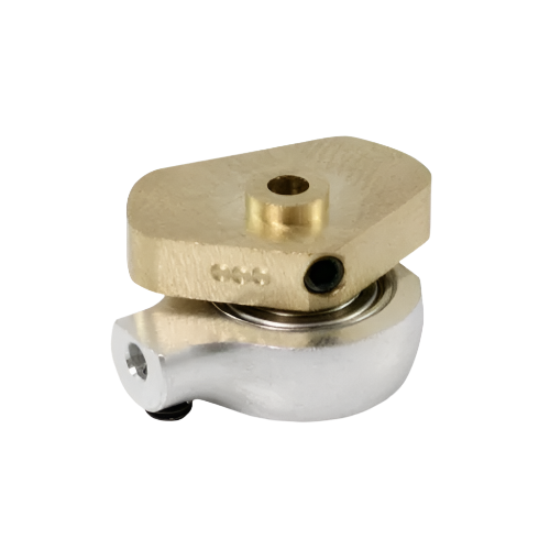 A 3.0mm chrome cam for InkJecta tattoo machines, showing a metallic finish with a hole on one side and a threaded section on the other.