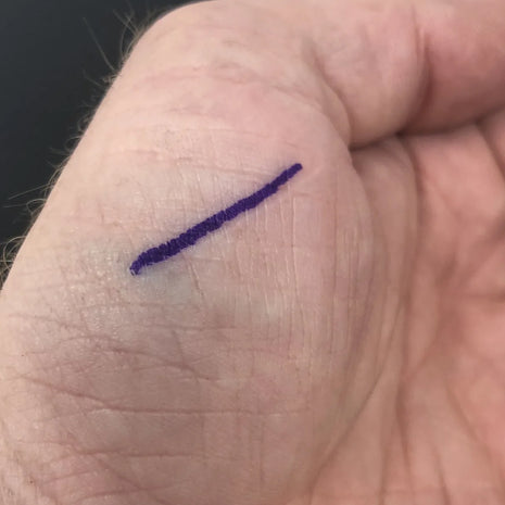 a line on a hand from a stencil marker 