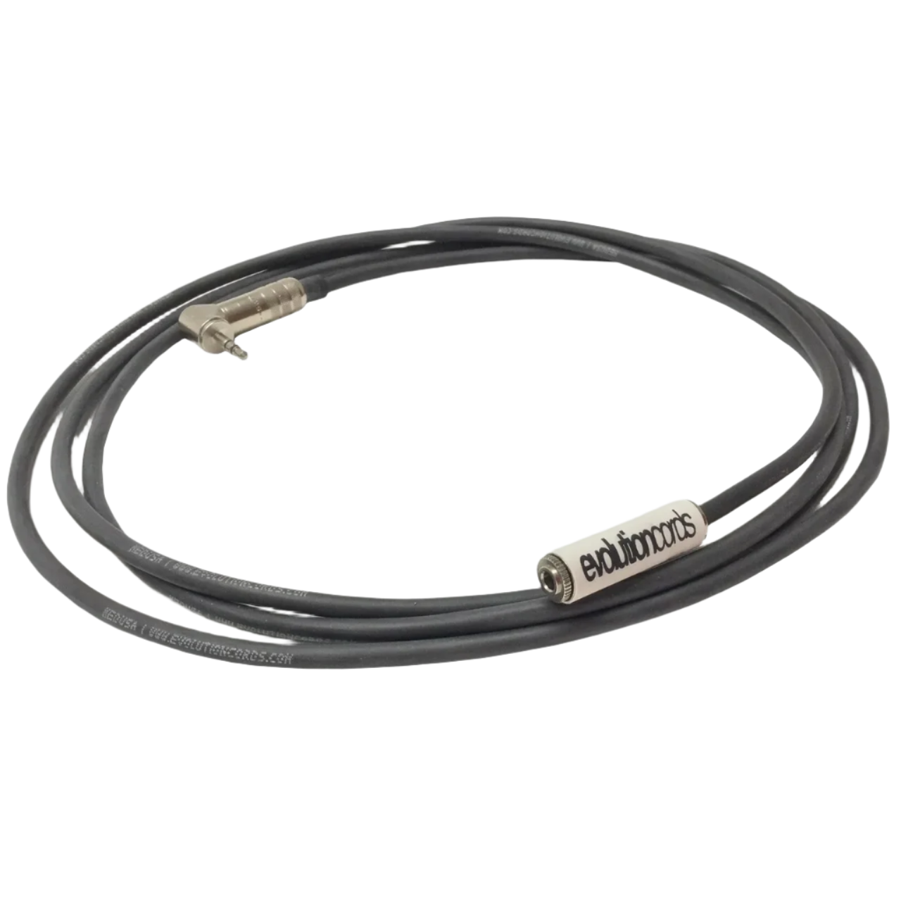 A black silicone tattoo cable with connectors on both ends, labeled with 'MEDUSA' and the brand 'Evolution Cords'.
