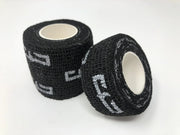 Two rolls of black cohesive wrap grip tape with the Electrum brand logo visible