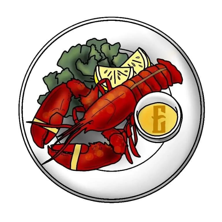 Pasties/nipple covers showing food plates/dinner plates