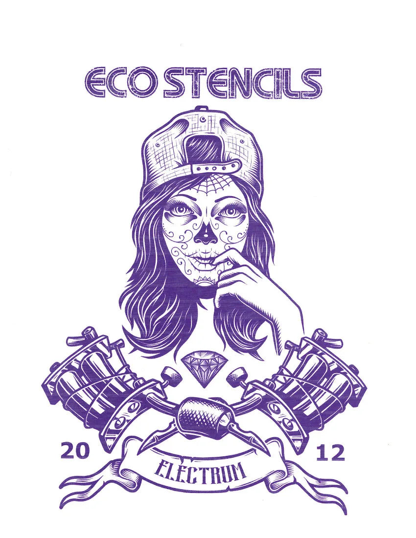 example of tattoo stencil