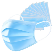 pleated blue surgical masks 