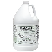 Gallon bottle of Madacide FD on a white background