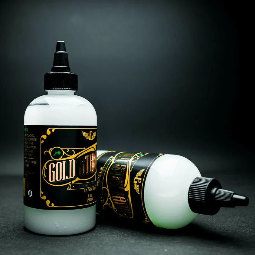 Old bottle design and logo of electrums stencil primer