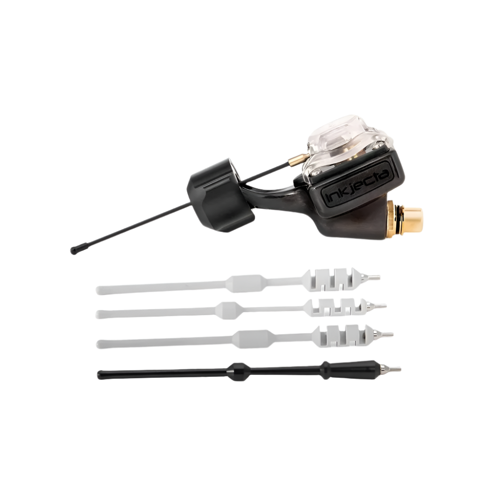 
Flite Nano Ultra Lite Rotary Tattoo Machine with various components