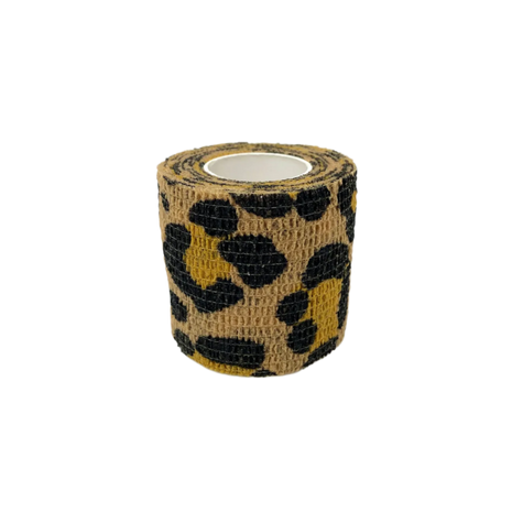 Black Leopards print Sensi  wrap stretch tape for wrapping machines etc