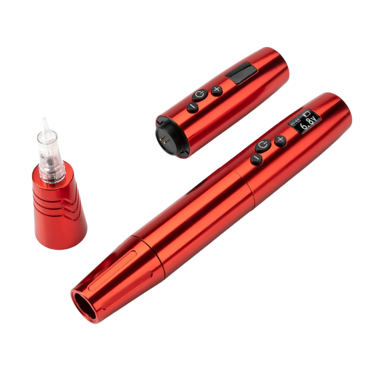 red tattoo pen with digital display 