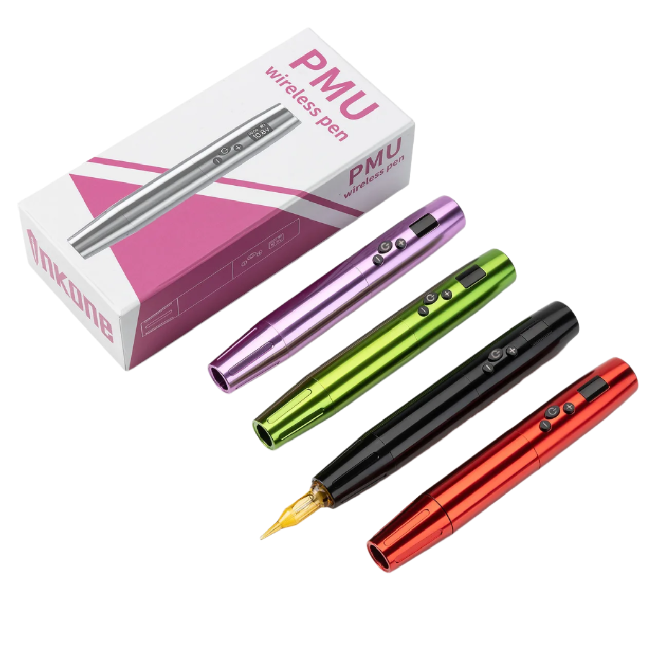 colorful PMU wireless pens with packaging