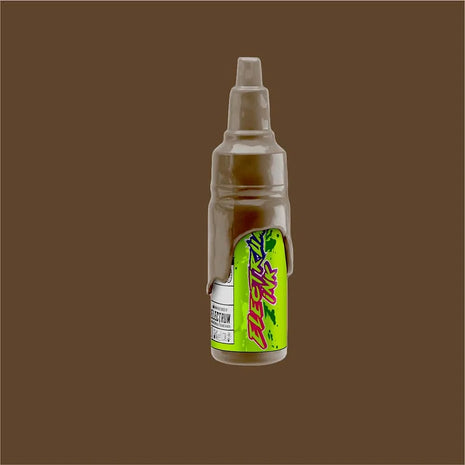 A bottle of Electrum Tattoo Ink in Astray Gold Dark color from the JP Tronwalker Neomecha Set.