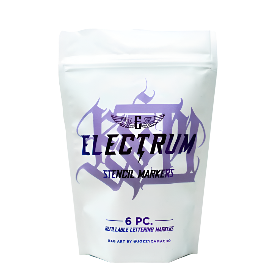 Electrum Refillable Stencil Lettering Markers 