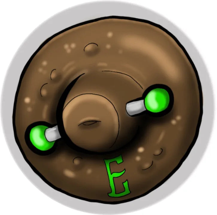 Perky Pastie - depicting brown pierced nipple with bar