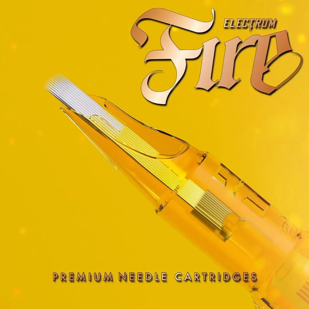 Picture of 'Fire" Curved Magnum tattoo ink cartridge