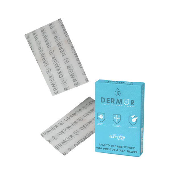 Dermor Protective  dermal Packs in turquoise box