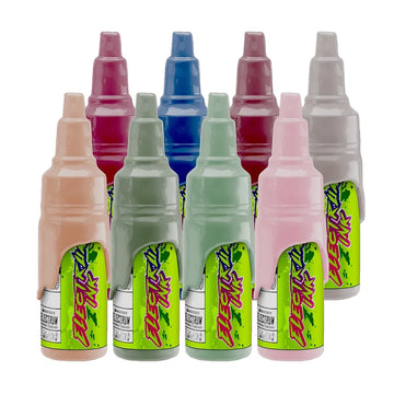 A set of Electrum Tattoo Ink bottles in various colors, labeled with names such as ZOMG, LUNCH MONEY, NO. 2 PENCIL, PROM NIGHT, RAWR XD, BOOKFAIR, TEEN ANGST, and POMPOM.