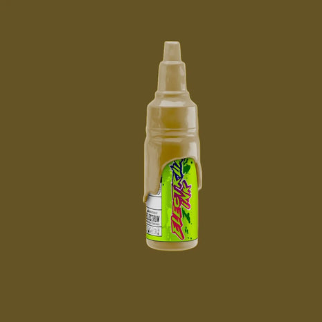 a bottle of electrum ink called fools gold - its a mustard army green mixed with a muted finish
