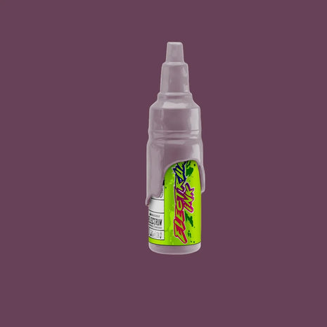 A bottle of Electrum Tattoo Ink labeled 'Cowpoke - Huckleberry' its a muted mauve lilac color
