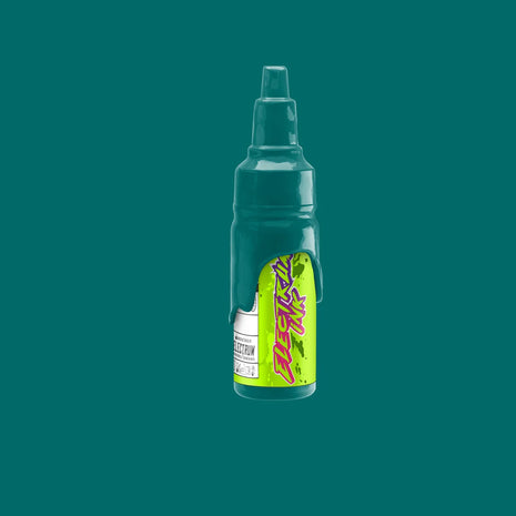 A bottle of Electrum Tattoo Ink in a green color, labeled 'GREAT WAVE'.