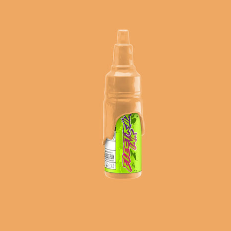 A bottle of Electrum Tattoo Ink in a soft peach tone labeled 'Momo' from the Kawaii Pastel Set.