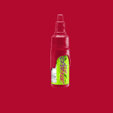 A bottle of Electrum Ink in a red/pink shade, labeled 'POP PINK'
