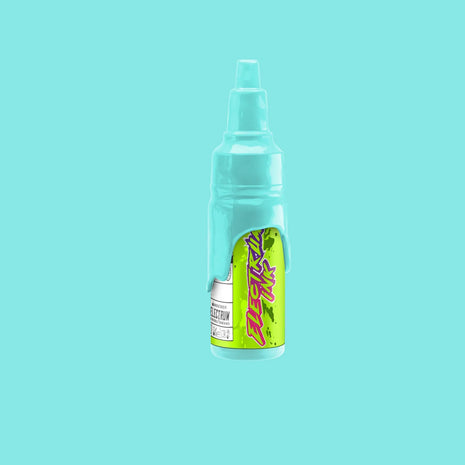 A bottle of Electrum Tattoo Ink in a pastel teal color with a label featuring the word 'Uwu' in bold letters.