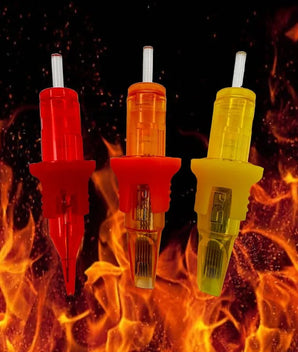 Grips on "fire" cartridges