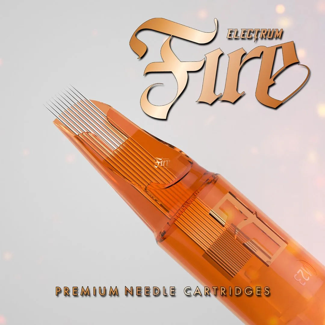 label for 'Fire" Premium Needle cartridges