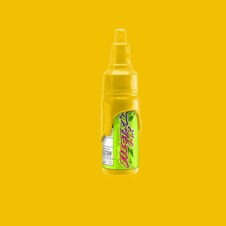 A bottle of Electrum Tattoo Ink in yellow color called minion