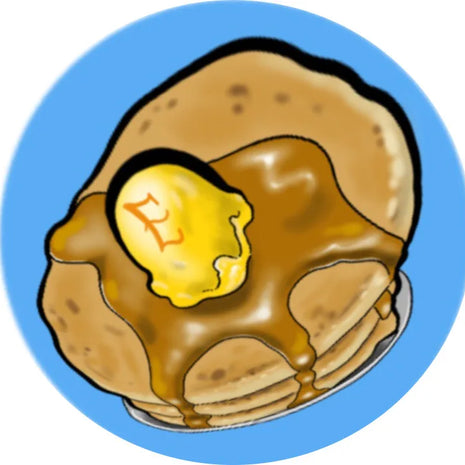 Tastie pastie - Nipple cover - depicting stack of pancakes with syrup and ice cream - for times when censorship is required