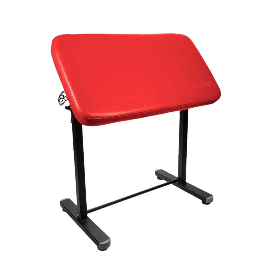 red adjustable xl armrest for tattooing
