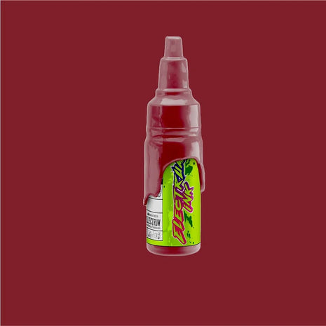 a bottle of electrum tattoo ink named zaku light - red 
