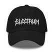 Black cap with 'Electrum' logo in a metal style font