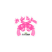 no guns pink stickers